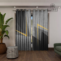 Thumbnail for Shades of Grey Triangle Curtains (CLEARANCE SALE)