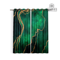 Thumbnail for Green Abstract Curtains (CLEARANCE SALE)