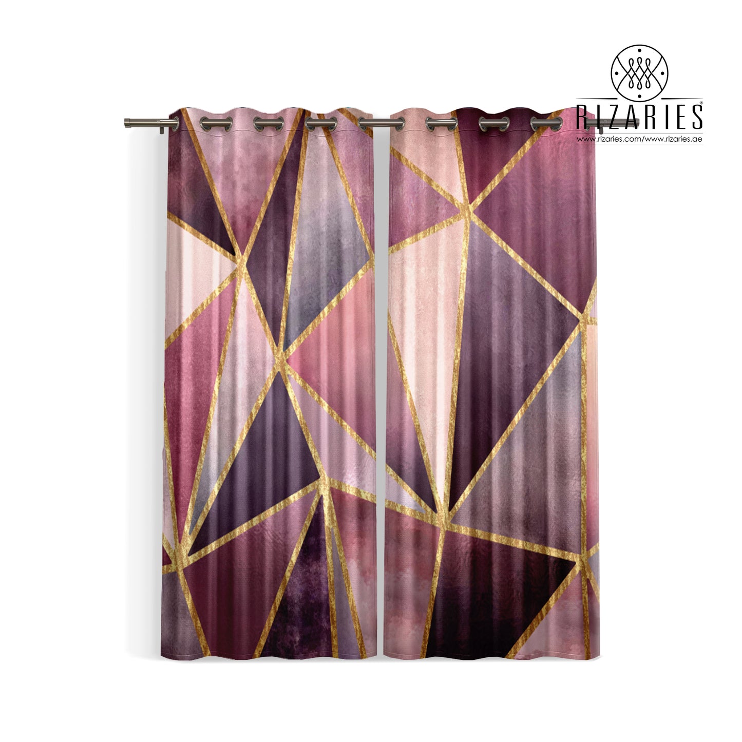 Stained Glass Metallic Curtains