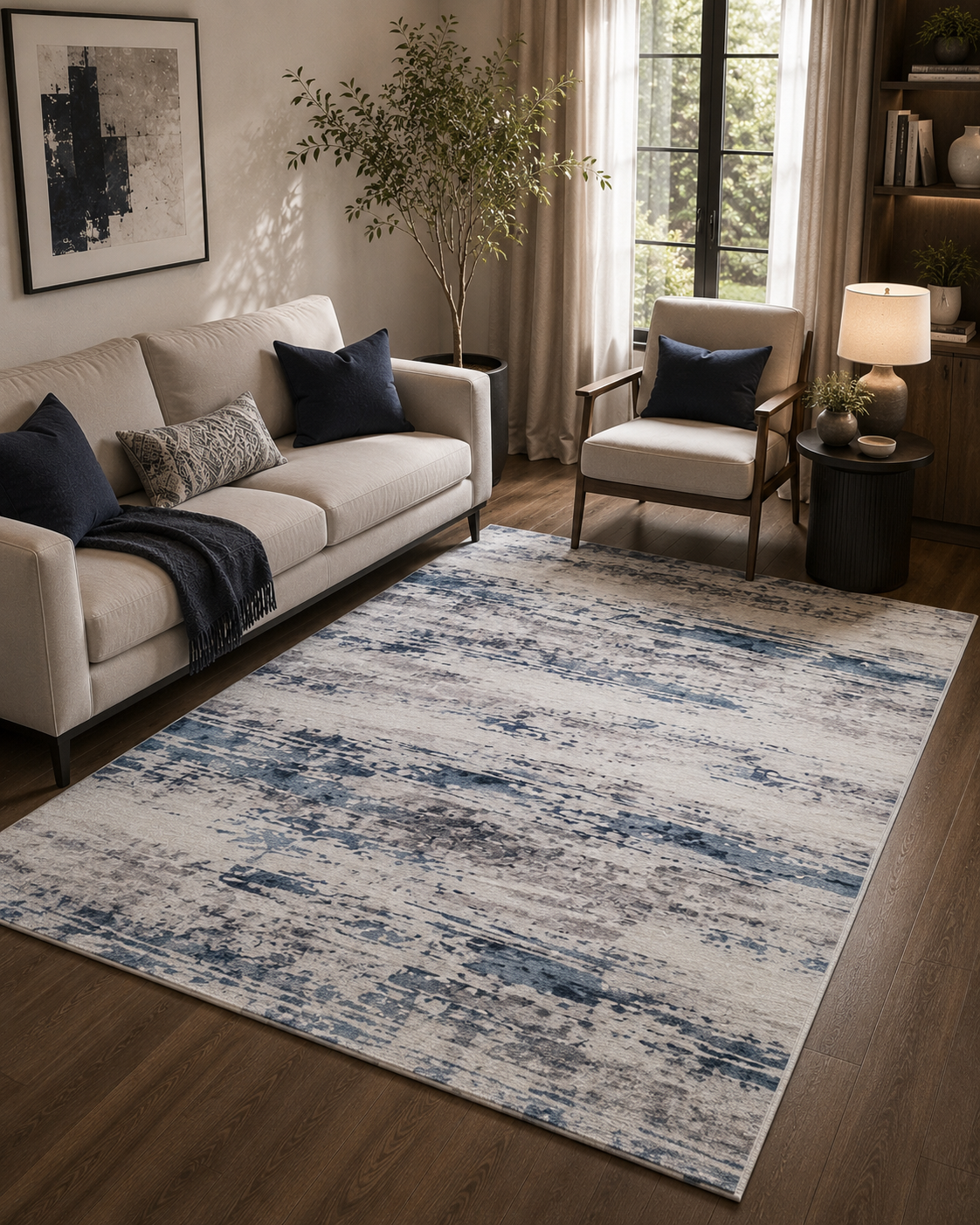 Supersoft The Beautiful Blues Luxury Centerpiece (Rug)
