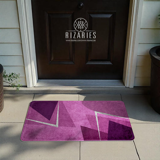 SuperSoft Shades of Purple Triangle Door Mat