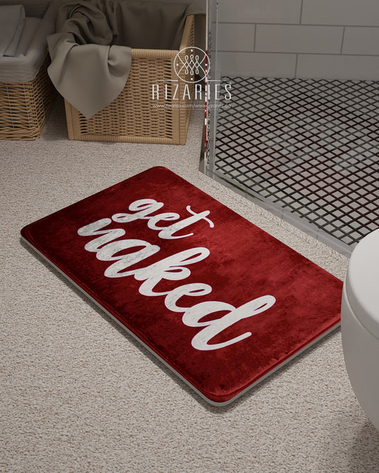 Supersoft Burgundy Get Nak Door Mat