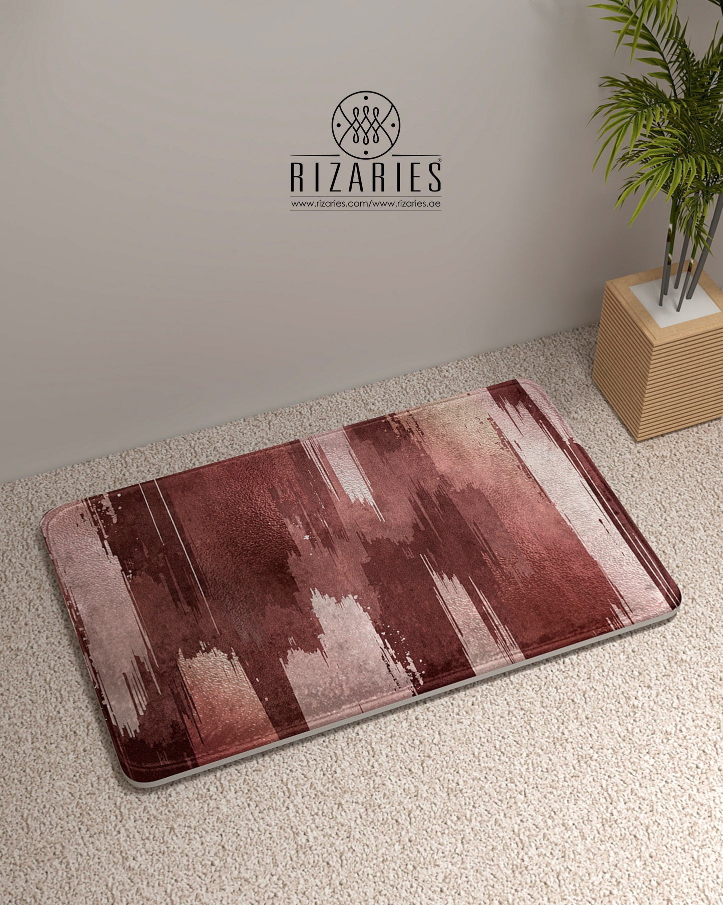 SuperSoft Pink Brushes Door Mat