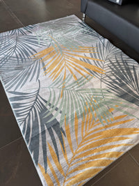 Thumbnail for Supersoft Leaves Design Luxury Centerpiece (Rug)
