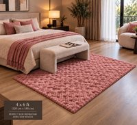 SuperSoft Brick Pattern Fur Centerpiece (Rug)