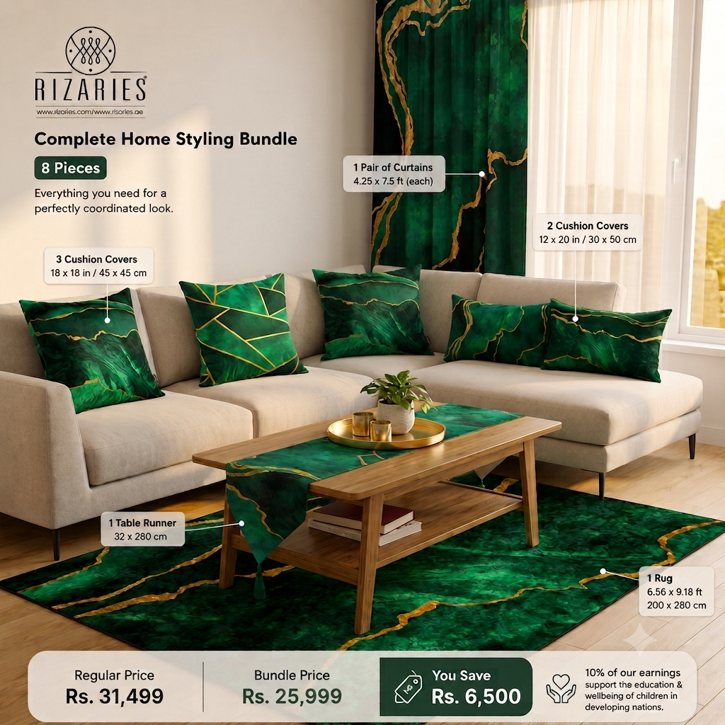 Green Gold Abstract Bundle of 8 (READ DESCRIPTION)