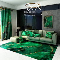 Thumbnail for Green Abstract Throw Cushions Set of 6