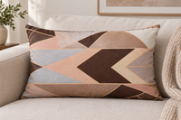 SuperSoft Shades of Copper Geometric Rectangle