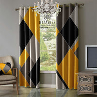 Thumbnail for Yellow Grey Geometric Curtains