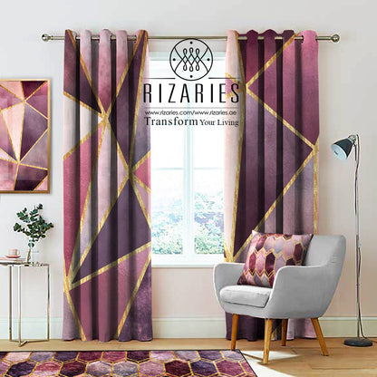 Stained Glass Metallic Curtains