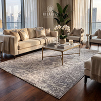 Supersoft Traditional Grey Luxury Centerpiece (Rug)