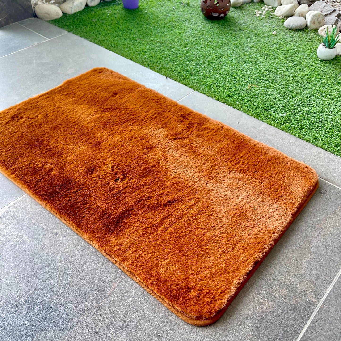 Fluffy Imitation Rabbit Fur Mat