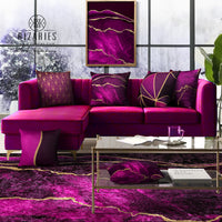 Thumbnail for Purple & Gold Abstract Centerpiece (Rug) (CLEARANCE SALE)