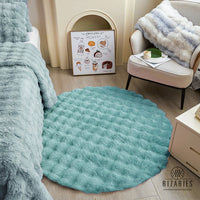 Thumbnail for SuperSoft Box Style Fur Round Rug