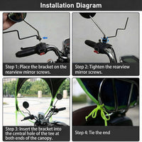 All Weather Bike Open Canopy - Protects from RAIN, UV SUNLIGHT & Dust