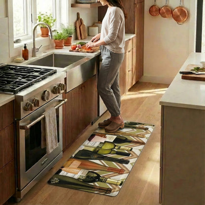 Wine Bottle Kitchen Mat