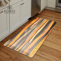 Thumbnail for Yellow Abstract Printed Kitchen Mat