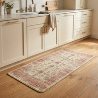 Vintage Persian Floral Kitchen Mat