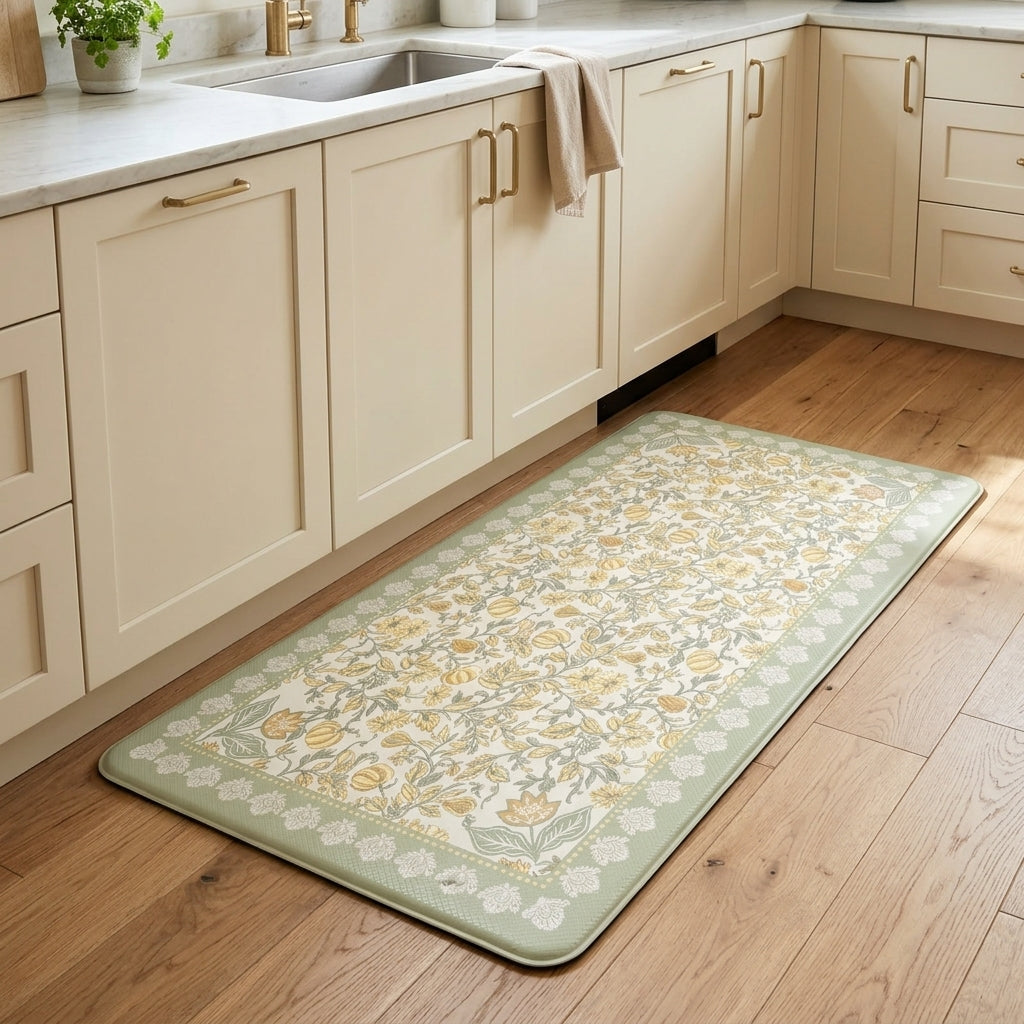 Sage Garden Botanical Kitchen Mat