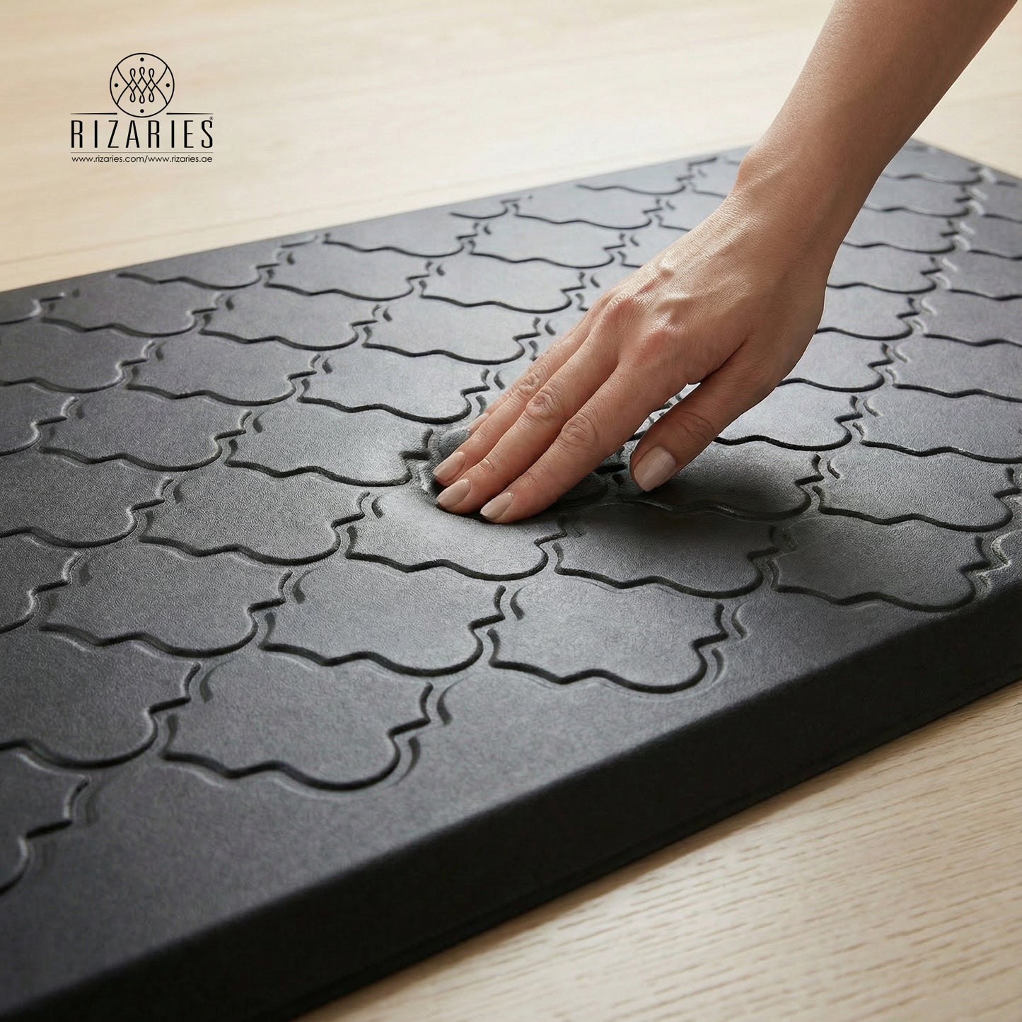 Moroccan Embossed Kitchen Mat