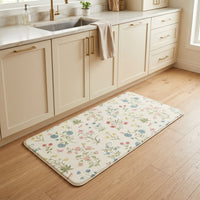 Pastel Meadow Floral Double Sided Kitchen Mat