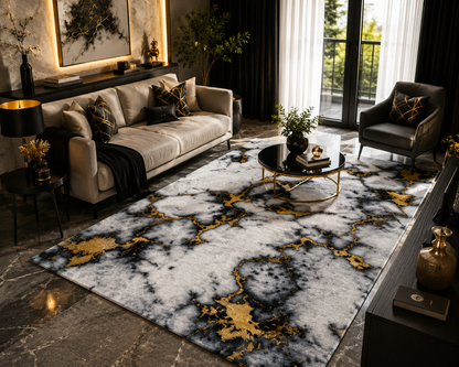 Supersoft Glittering Marble Luxury Centerpiece (Rug) (CLEARANCE SALE)