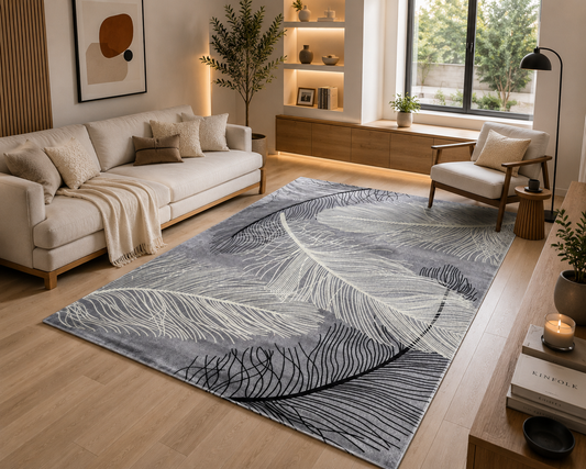 Supersoft Modern Feather Luxury Centerpiece (Rug) (CLEARANCE SALE)