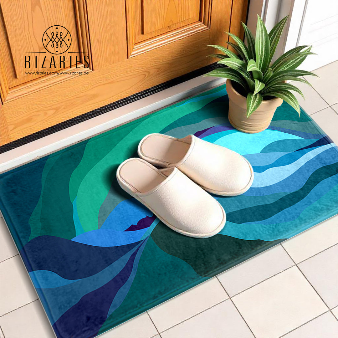 SuperSoft Teal Sky Door Mat