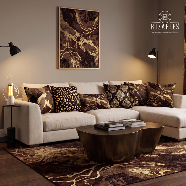 Brown Gold Marble