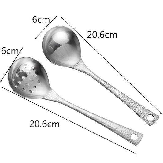 Rough Handle Serving Spoon Set of 6
