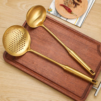 Thumbnail for Gold Utensil Set with Stand (6 Pieces Set)