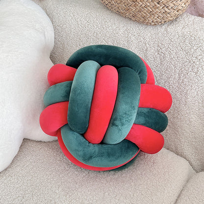 Soft Big Multi Color Knotted Cushion 30 CM