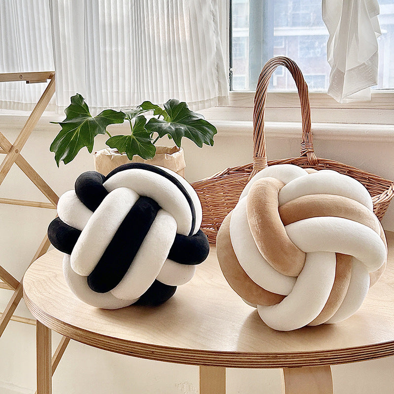 Soft Big Multi Color Knotted Cushion 30 CM