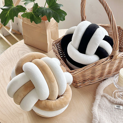 Soft Big Multi Color Knotted Cushion 30 CM