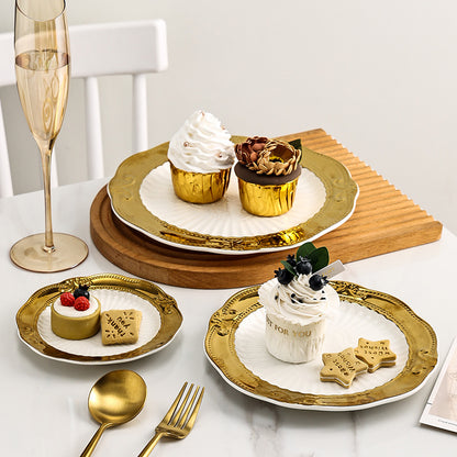 Royal Gold Porcelain Plates