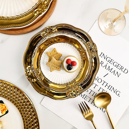 Royal Gold Porcelain Plates