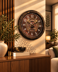 Antique Bronze Decorative Wall Clock 24 Inches