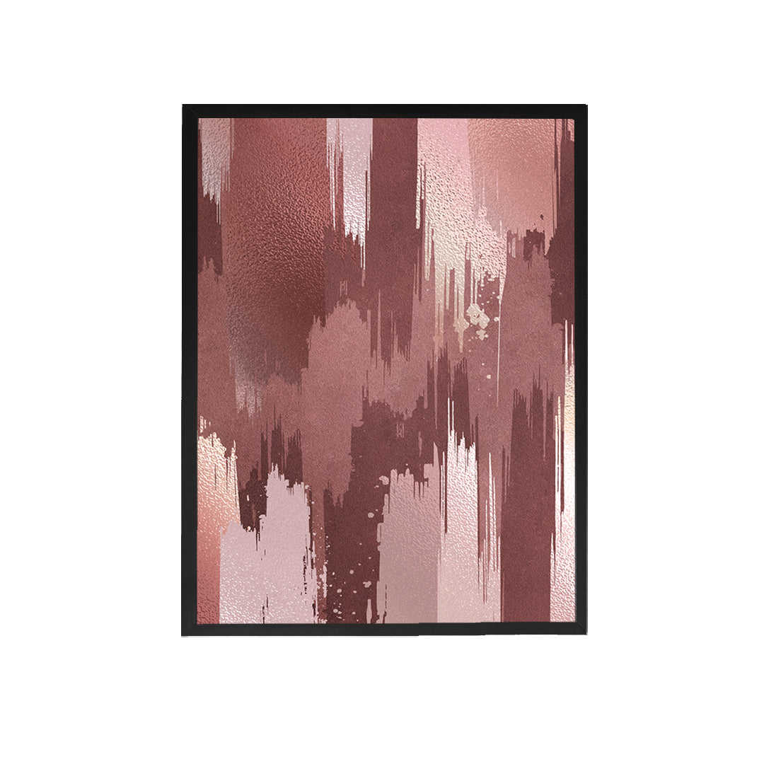 Pink Brushes Canvas Painting