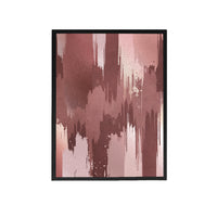 Pink Brushes Canvas Painting