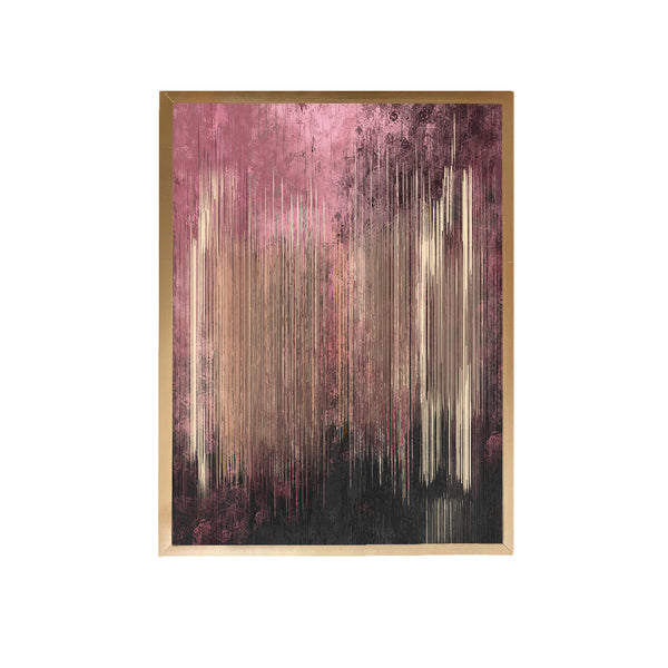 Pink Lines Canvas Painting