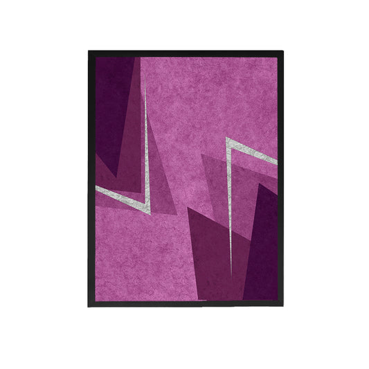 Shades of Purple Triangle Canvas Painting