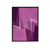 Thumbnail for Shades of Purple Triangle Canvas Painting