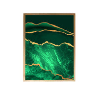 Thumbnail for Green Gold Abstract Painting