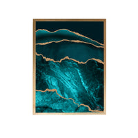 Thumbnail for Teal Gold Abstract Painting