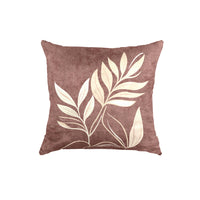 SuperSoft Pink Mauve Leaf Throw Pillow
