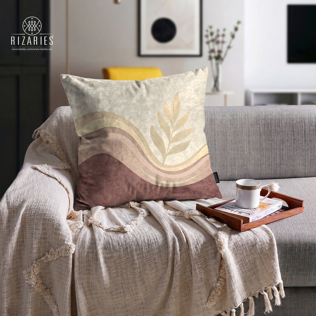 SuperSoft Pink Wave Throw Pillow