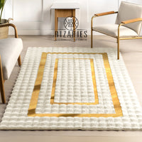Thumbnail for SuperSoft Box Style Fur with Gold Centerpiece (Rug)