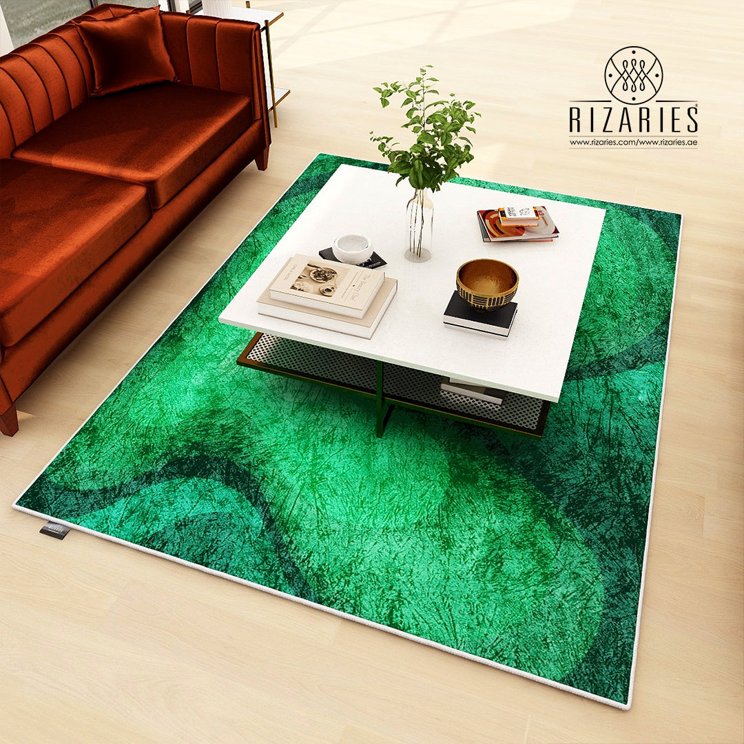 Shades of Green Centerpiece (Rug) (CLEARANCE SALE)