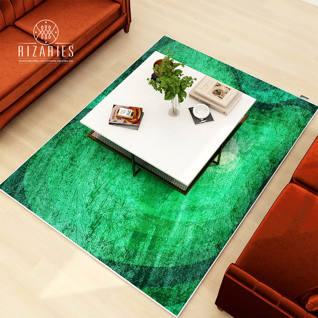 Shades of Green Centerpiece (Rug) (CLEARANCE SALE)