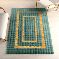 Thumbnail for SuperSoft Box Style Fur with Gold Centerpiece (Rug)